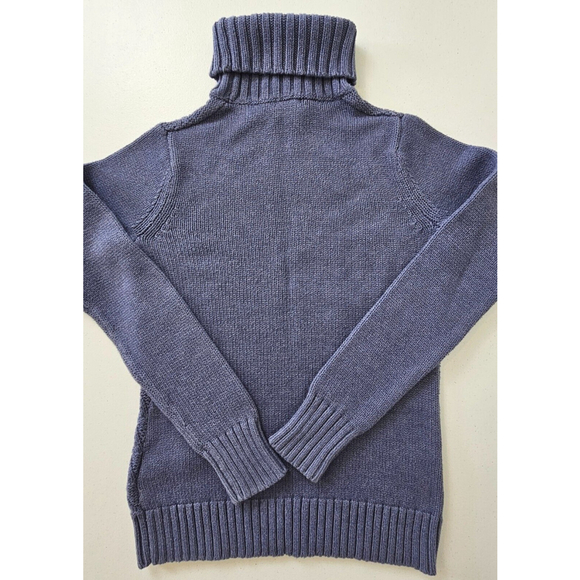 Carhartt Womens XS Cable Knit Turtleneck Sweater Blue 100719 - Picture 11 of 16